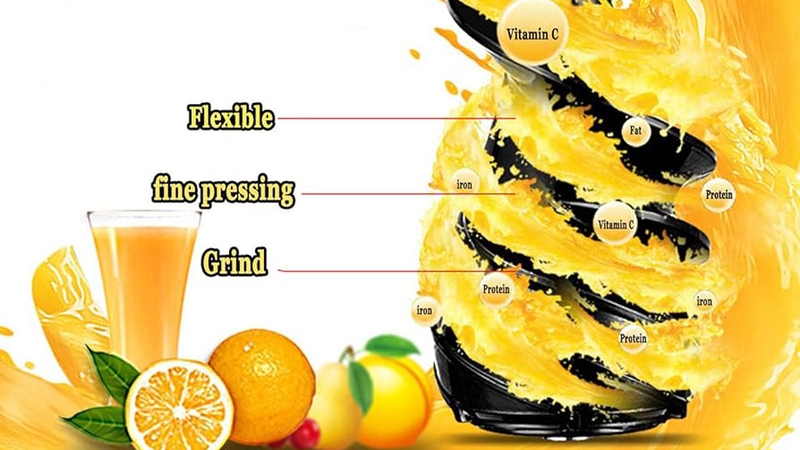 Công nghệ ép chậm LSTS giúp giữ lại tối đa chất dinh dưỡng