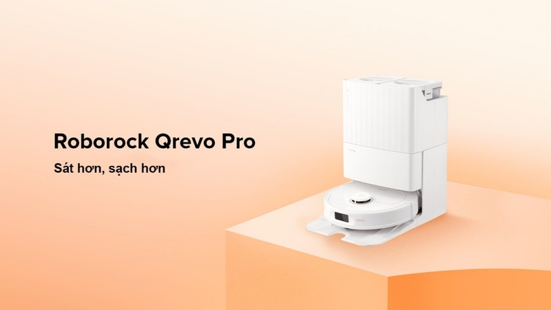 Robot Roborock Q Revo Pro được trang bị cảm biến thông minh
