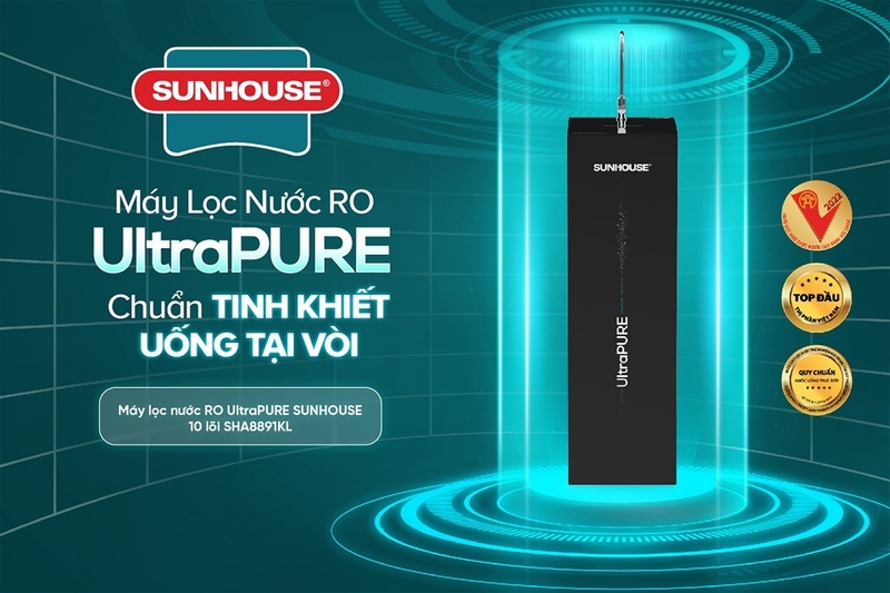 Máy lọc nước nóng lạnh RO Sunhouse 10 LÕI SHA76211KL