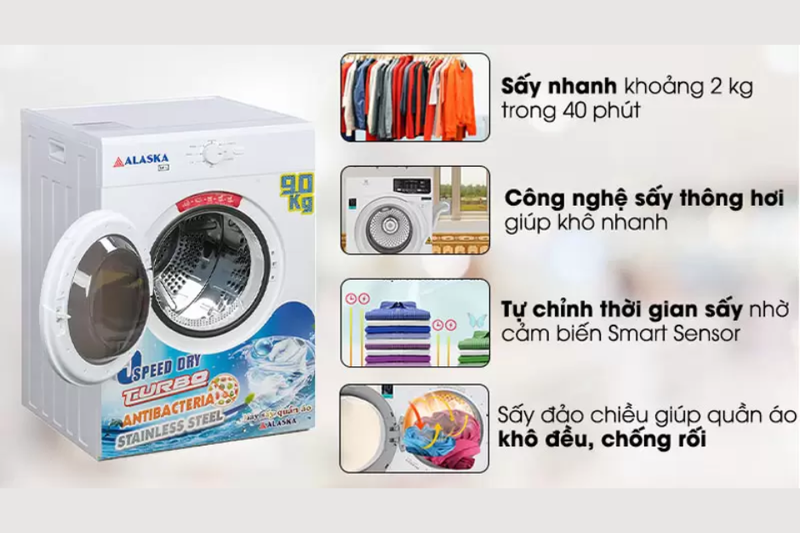 công nghệ máy sấy quần áo Alaska (1)
