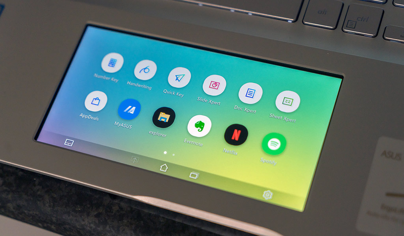 Hiển thị tiện ích nhanh trên touchpad