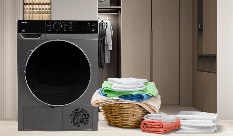 công nghệ sensedry trên máy sấy quần áo toshiba hình 2