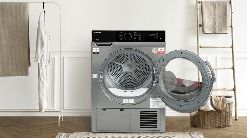 công nghệ sensedry trên máy sấy quần áo toshiba hình 3