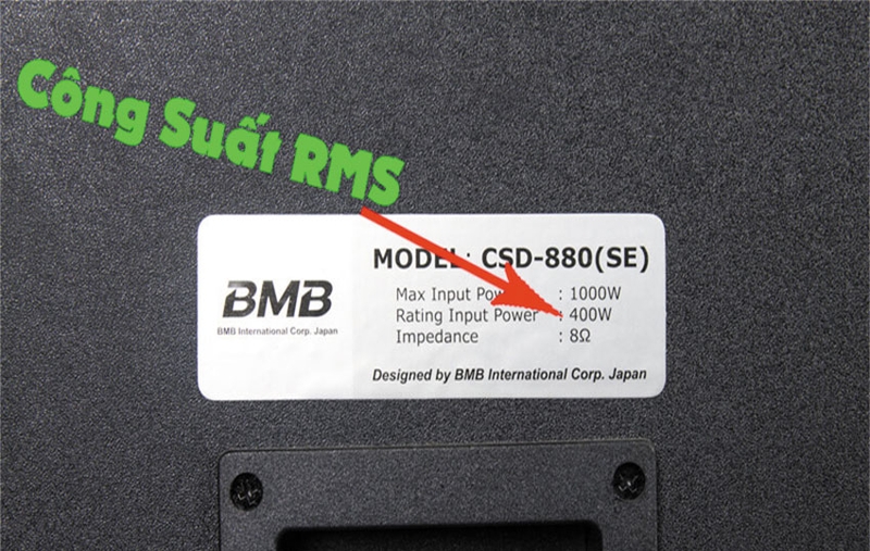 Công suất RMS của loa là gì 3