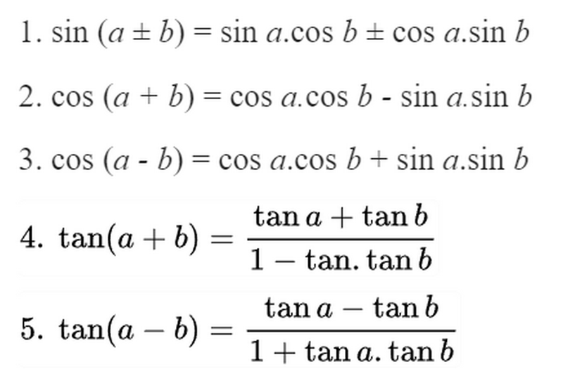 Công thức cộng lượng giác
