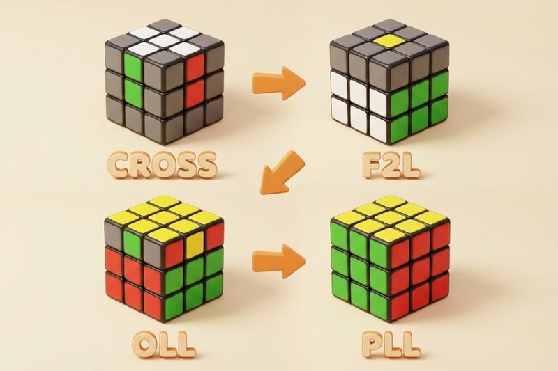 công thức xoay rubik 3x3 nhanh nhất (ảnh 3)