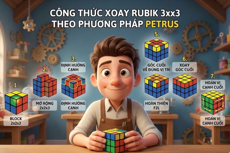 công thức xoay rubik 3x3 nhanh nhất (ảnh 5)