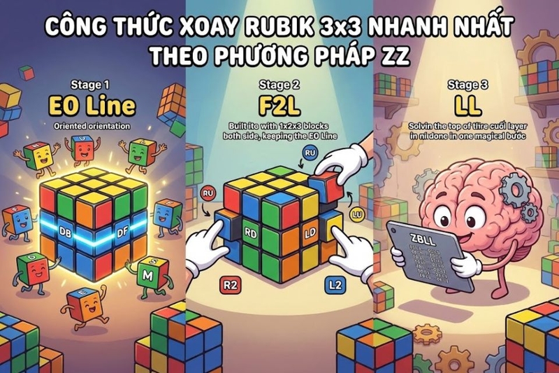 công thức xoay rubik 3x3 nhanh nhất (ảnh 6)