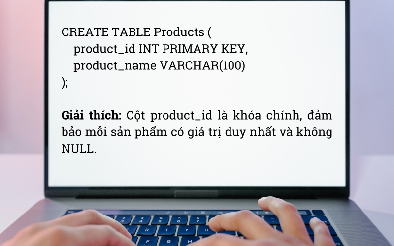 PRIMARY KEY (Khóa chính)