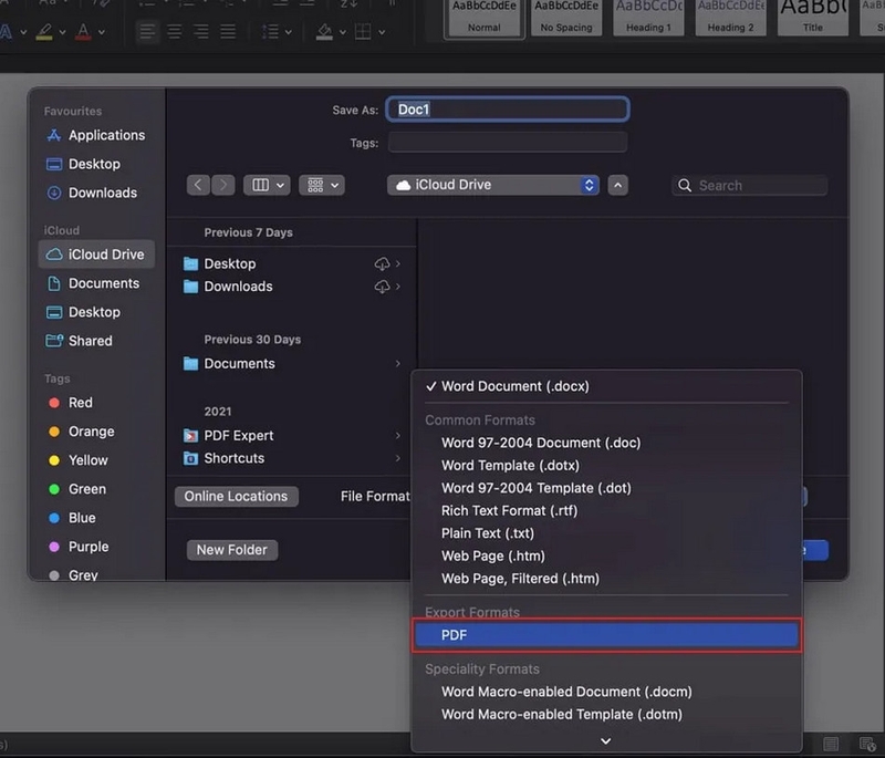 Cách chuyển file Word sang PDF trên MacBook - ảnh 2