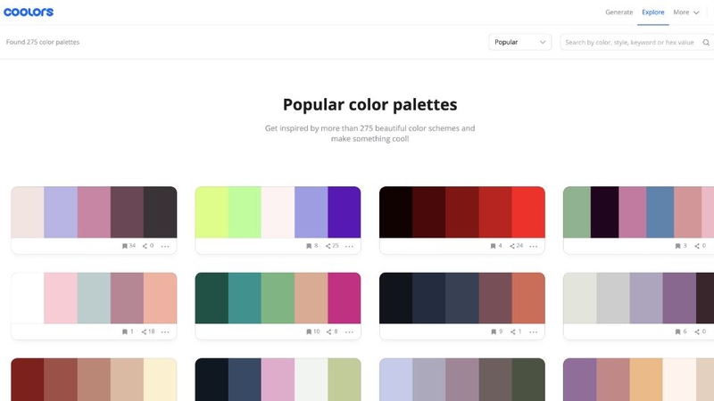 Lưu bảng màu với nhiều định dạng