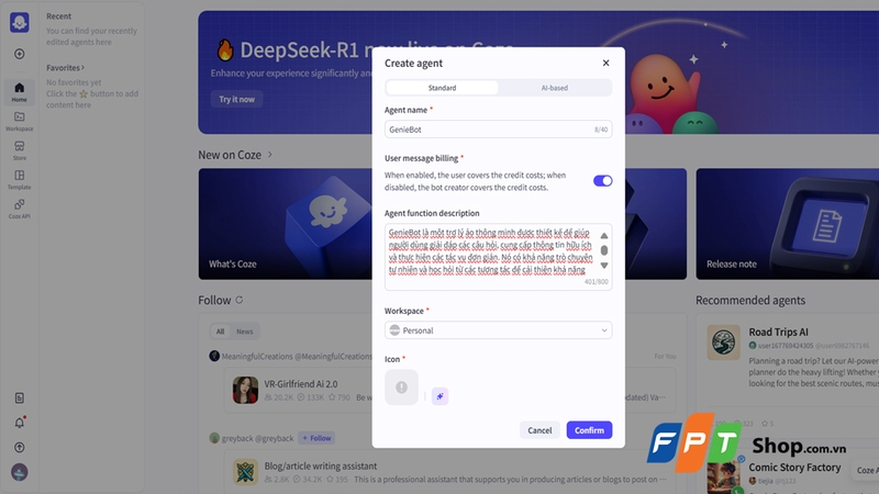 Mô tả chung cho chatbot