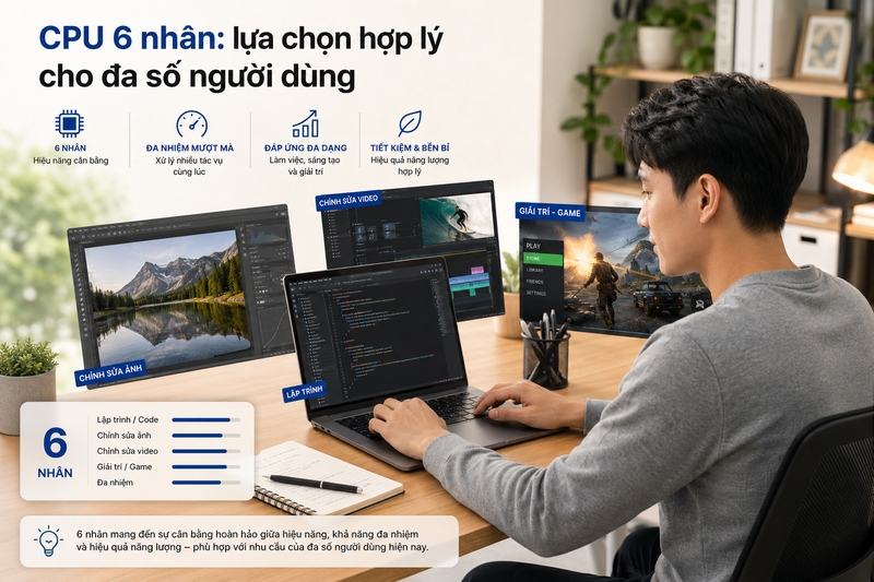 CPU 6 nhân có phải lựa chọn hợp lý nhất