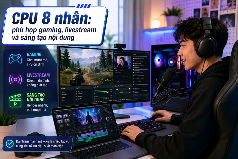 Khi nào nên chọn CPU 8 nhân