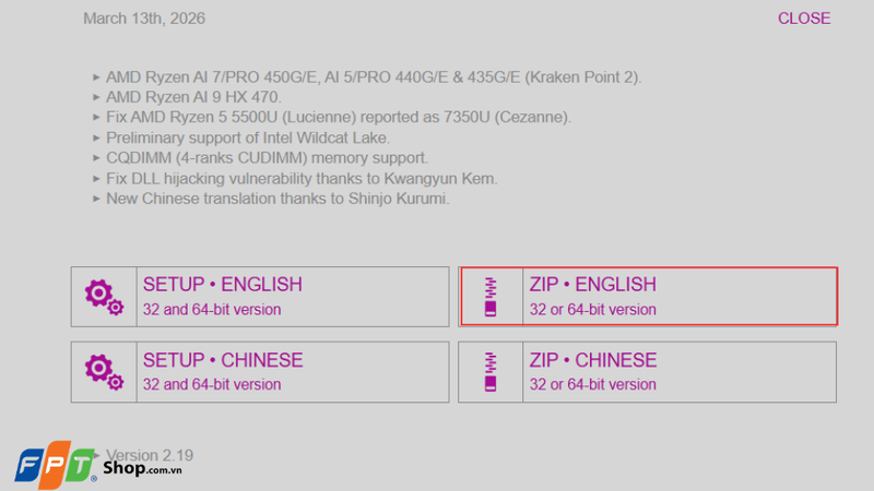 Hướng dẫn cách tải CPU-Z Portable đơn giản bước 2