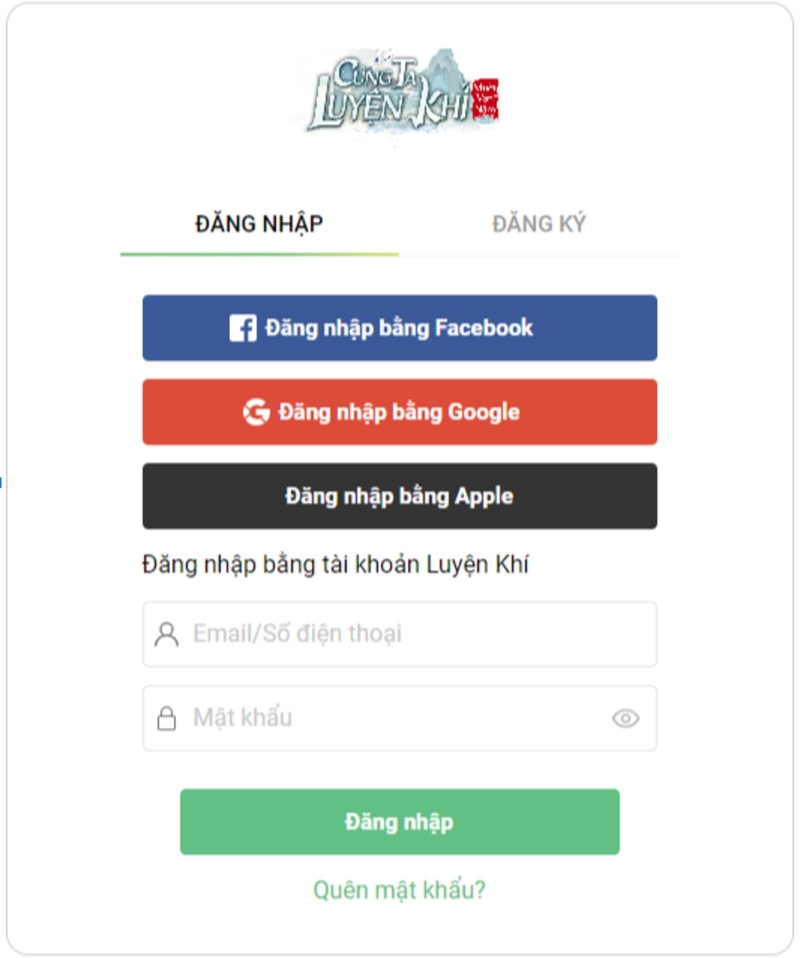 Nhập code Cùng Ta Luyện Khí 1