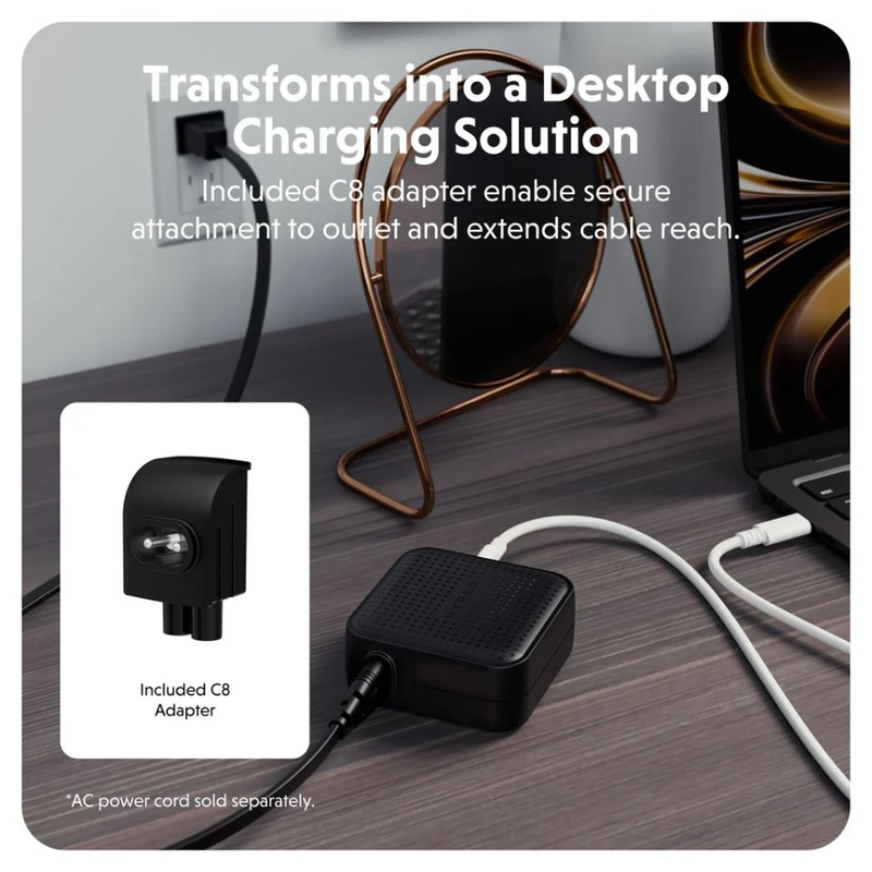 Củ sạc nhanh 3 cổng 70W GaN (2 USB-C + USB-A) đa năng Hyper KG (ảnh 4)