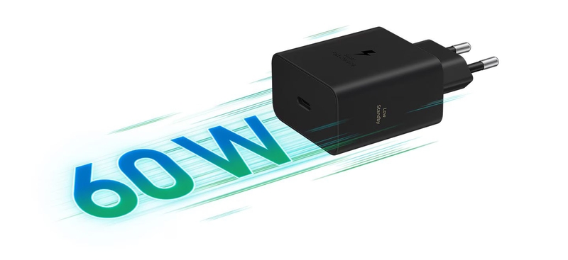 Công nghệ sạc siêu nhanh với công suất tối đa 60 W