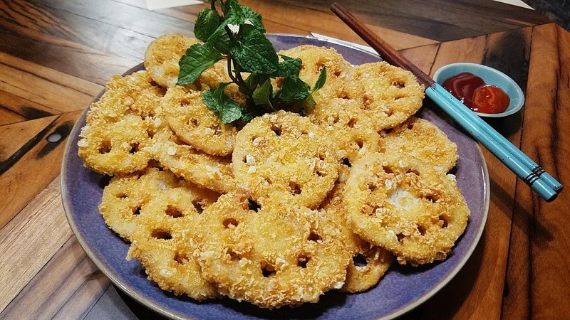 củ sen chiên giòn 5