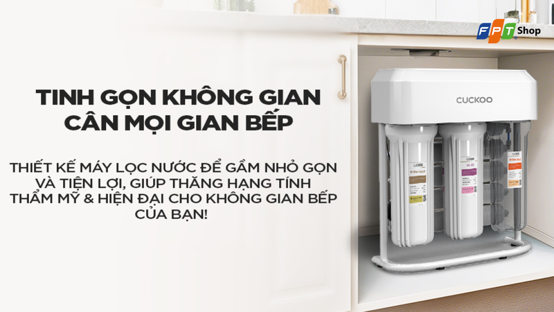 Thiết kế để gầm nhỏ gọn