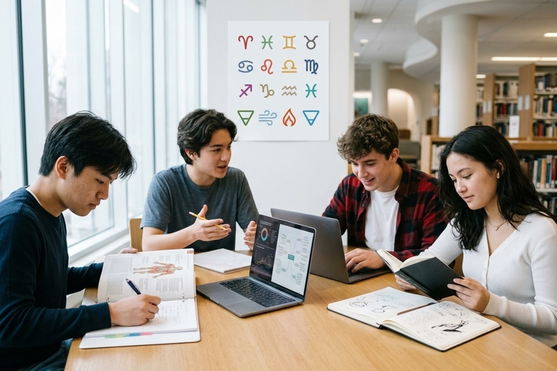 Nhóm Đất và Khí: Ưu thế vượt trội ở các môn tự nhiên