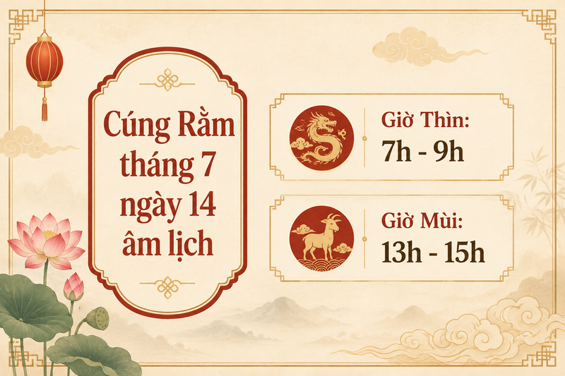Cúng Rằm tháng 7 ngày 14 âm lịch