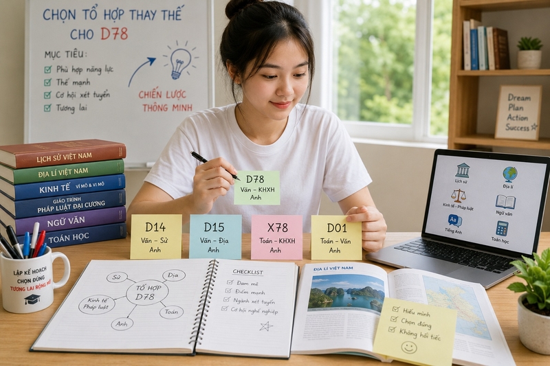 Các tổ hợp gần với D78 năm 2026