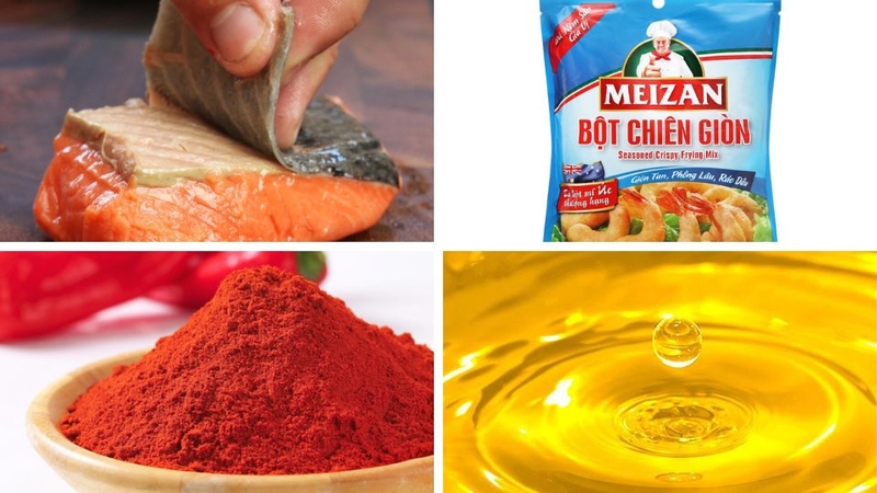 da cá hồi chiên giòn 1