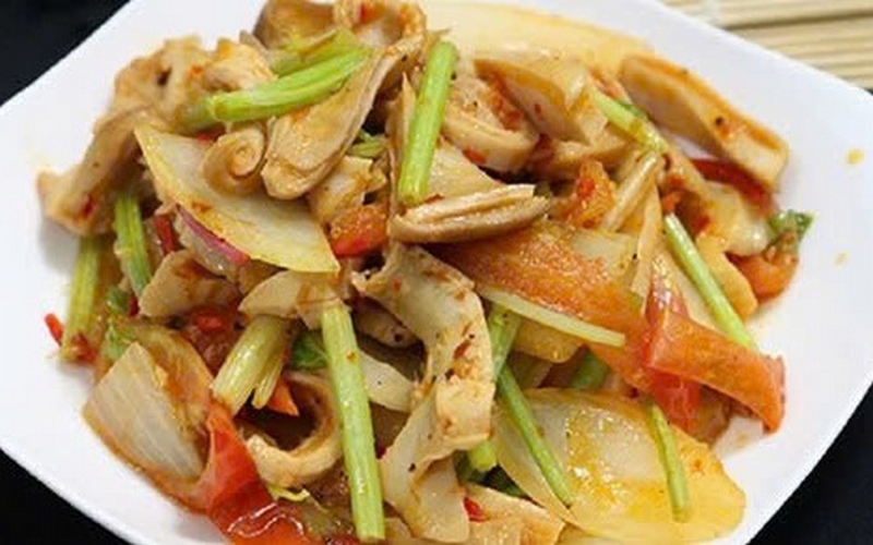 Dạ dày lợn xào gì ngon ảnh 3
