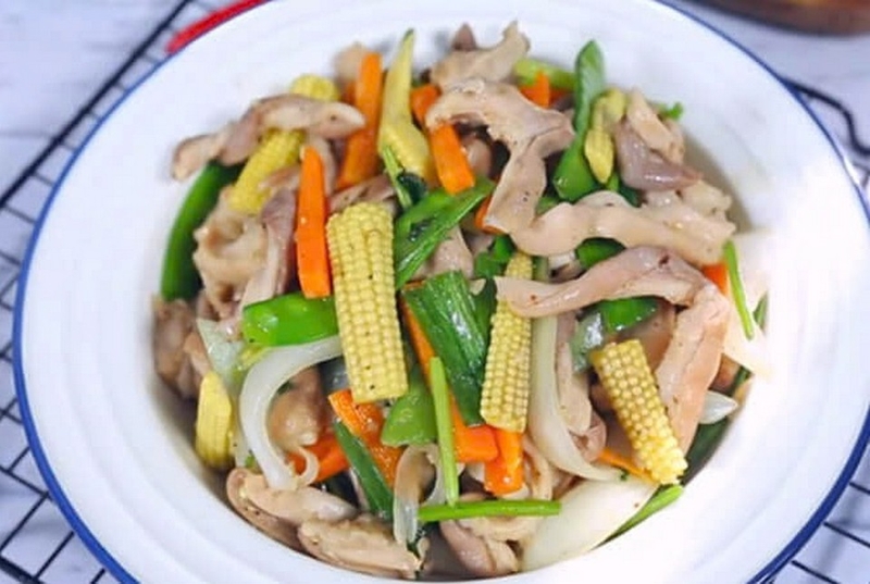 Dạ dày lợn xào gì ngon ảnh 5