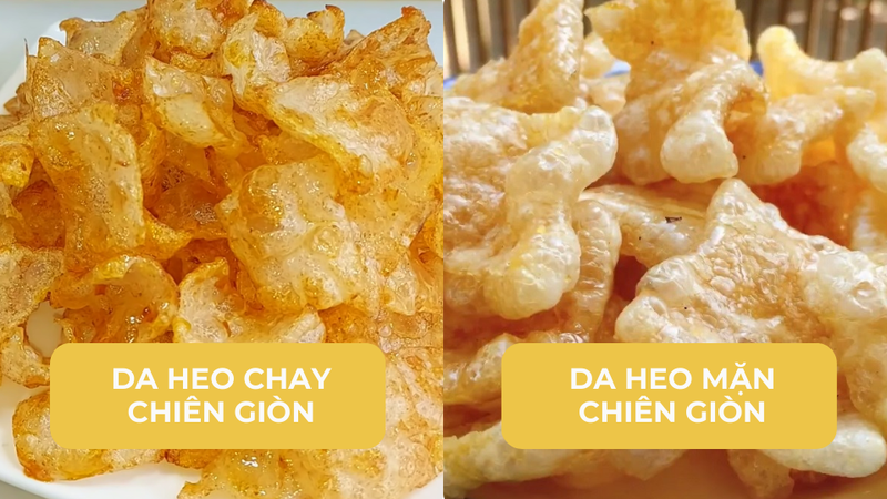 So sánh dinh dưỡng giữa da heo chay và da heo thật
