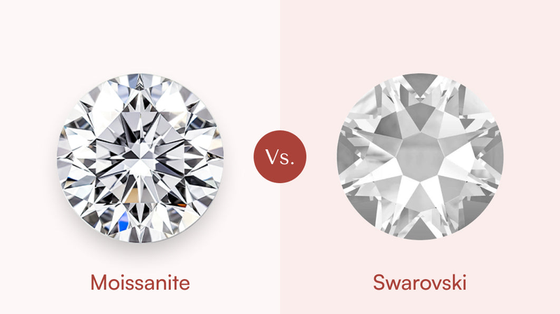 So sánh đá Swarovski và đá Moissanite