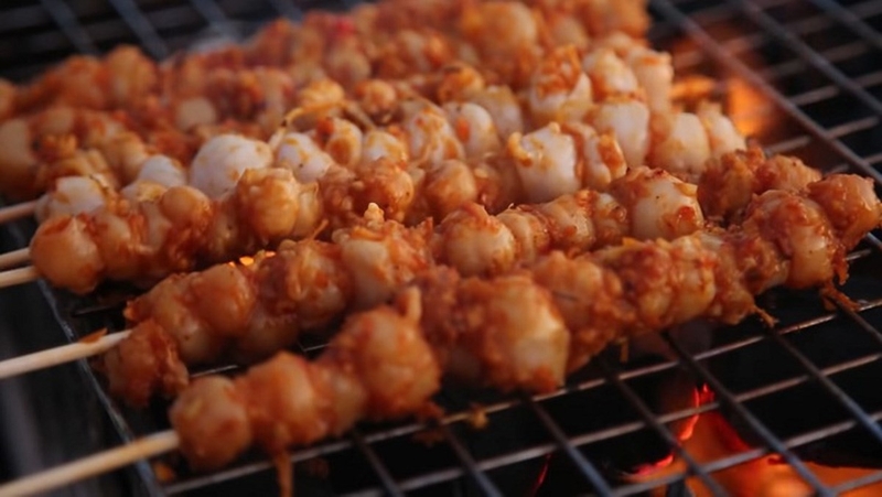 Răng mực nướng than thơm lừng