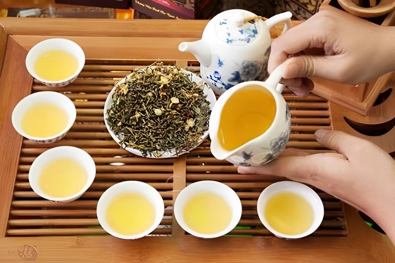 Trà Sơn Mật Hồng Sâm (trà mật sâm)