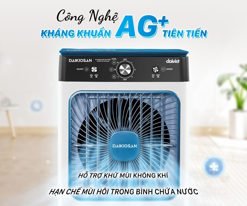 Quạt điều hòa Daikiosan DM110 công nghệ kháng khuẩn độc quyền