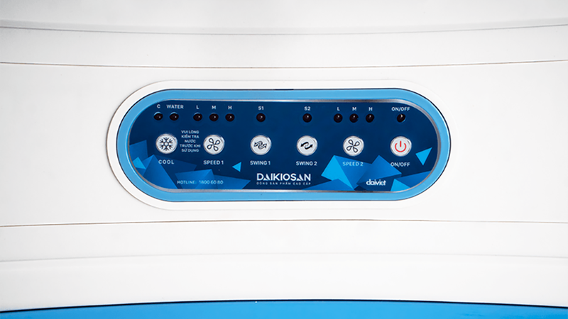 Quạt điều hòa Daikiosan DM206 điều khiển dễ dàng với remote từ xa