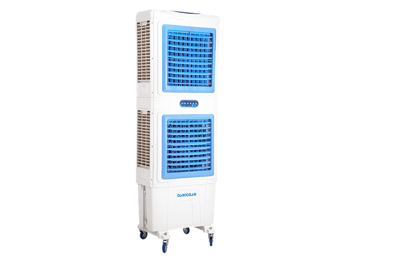 Quạt điều hòa Daikiosan DM206 điều khiển linh hoạt với 4 bánh xe xoay