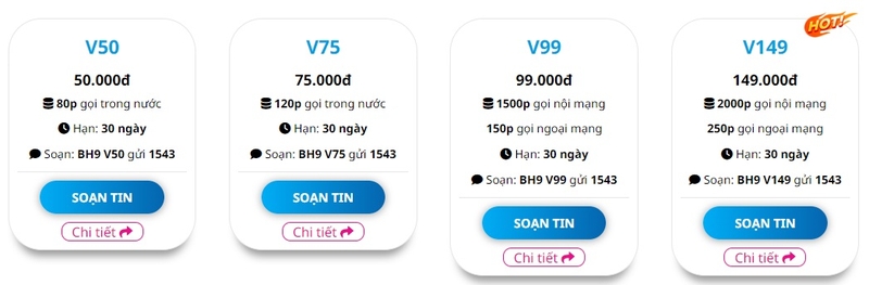 đăng ký gói cước vinaphone 3