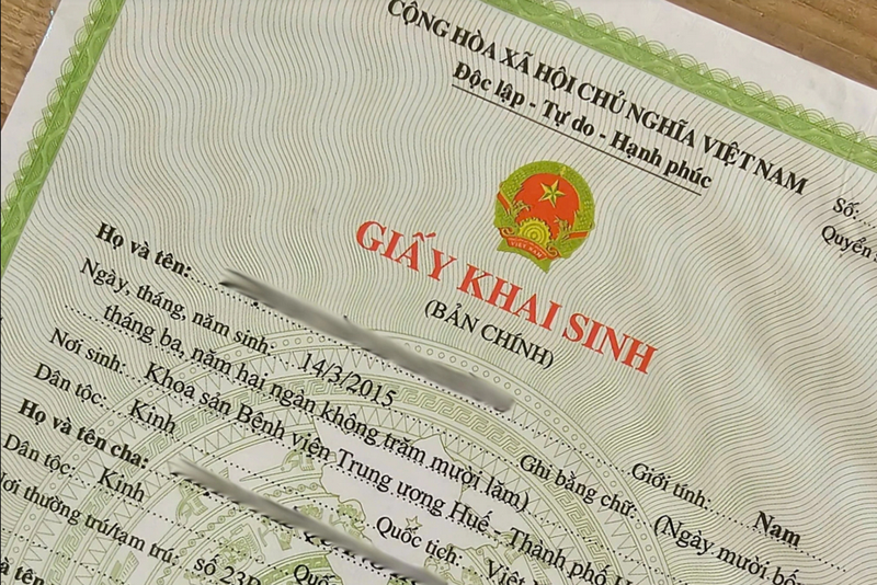 Giấy tờ trong trường hợp người đi khai sinh không phải cha, mẹ