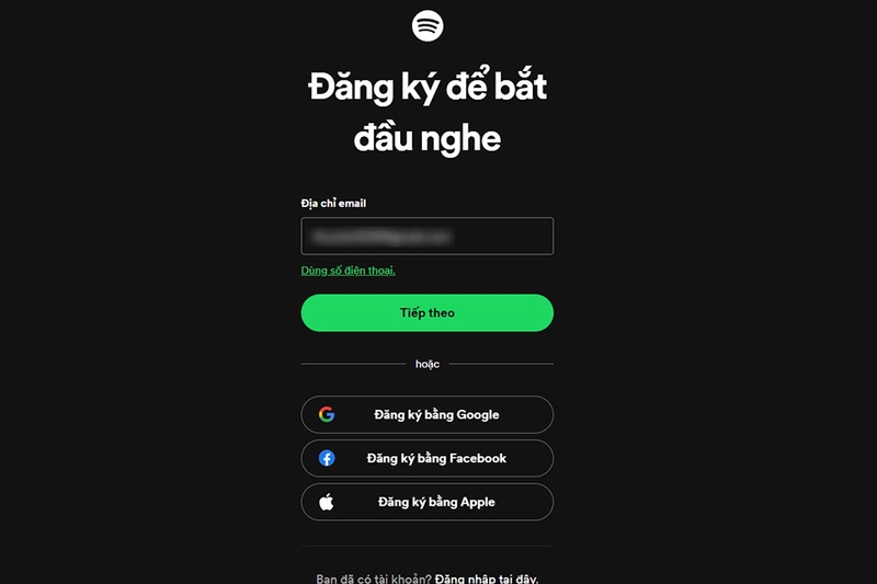 Đăng ký Spotify (hình 22)