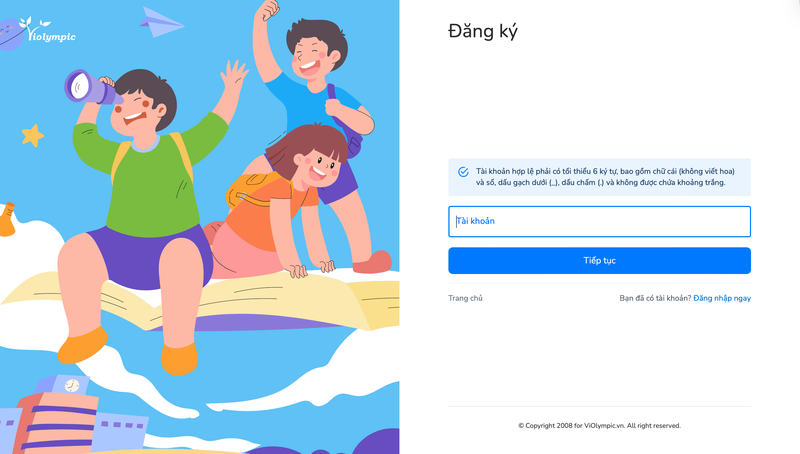 đăng ký tài khoản cuộc thi Violympic - Hình 2