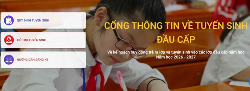Đăng ký tuyển sinh vào lớp 1 trực tuyến - 06