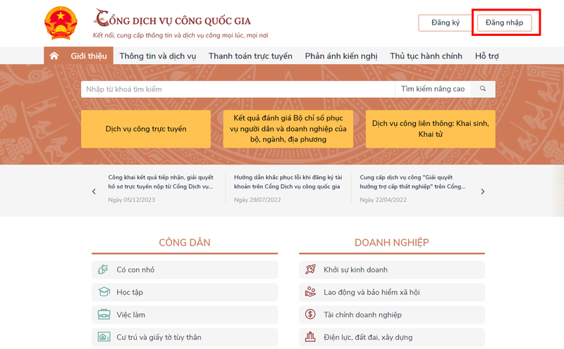 Cách đăng nhập vào cổng Dịch vụ công Quốc gia bằng VNeID ảnh 3