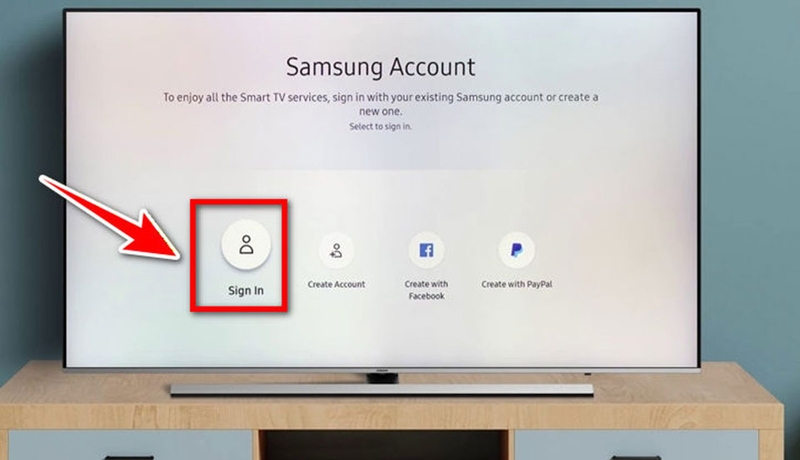C&aacute;ch đăng nhập t&agrave;i khoản Samsung tr&ecirc;n tivi - 05
