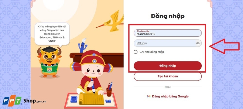đăng nhập Trạng Nguyên Tiếng Việt 2025-2026 2