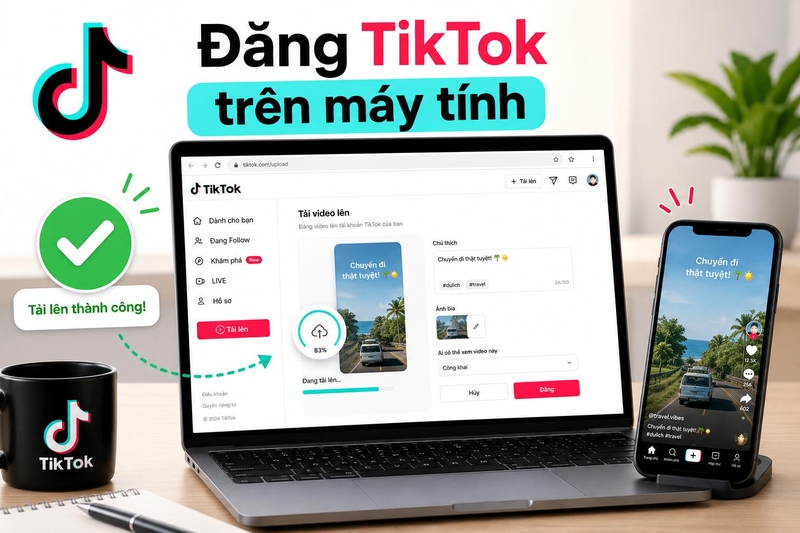 đăng video lên TikTok trên máy tính ảnh 1