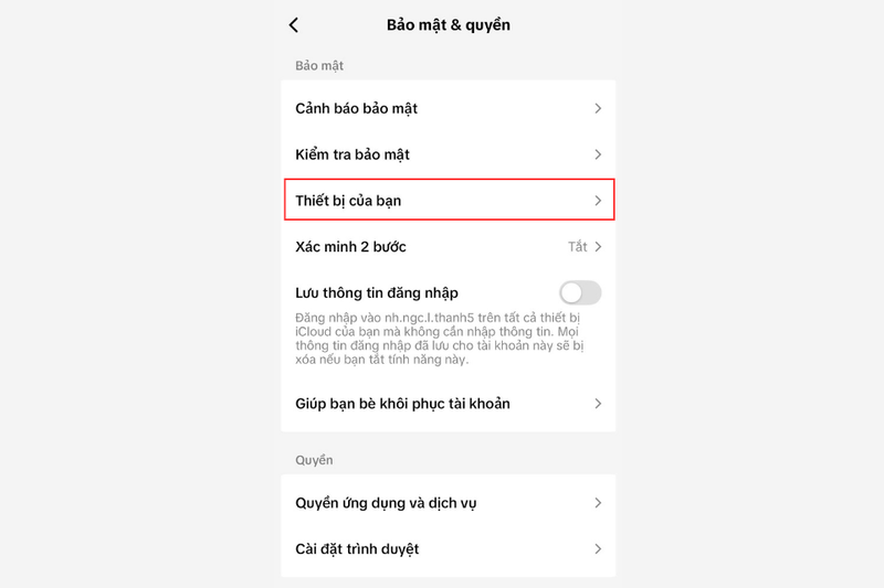 Thiết bị của bạn