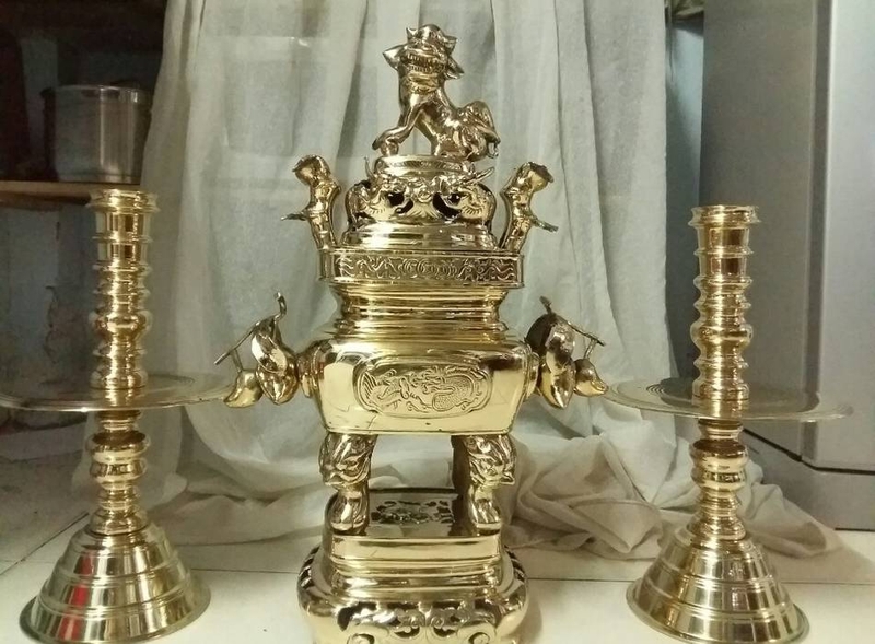 Dung dịch đánh bóng lư đồng, đồ đồng