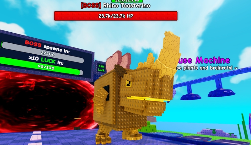 đánh boss trong Plants vs Brainrots hình 5