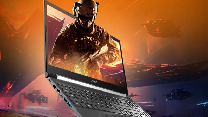 Acer Aspire 7 A715 trang bị đầy đủ cổng kết nối